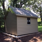 6" soffits on all sides of shed